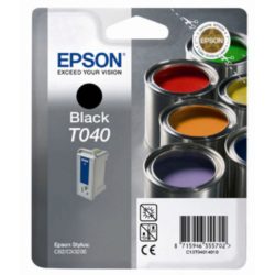 Epson Paint T040 Ink Cartridge, Black Single Pack, C13T04014010